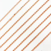 1808RGF. Rose Gold Filled Smooth Cable Chain